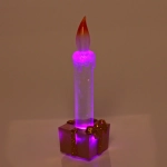 Сувенир с подсветкой «Свеча праздничная» 15 см, золото