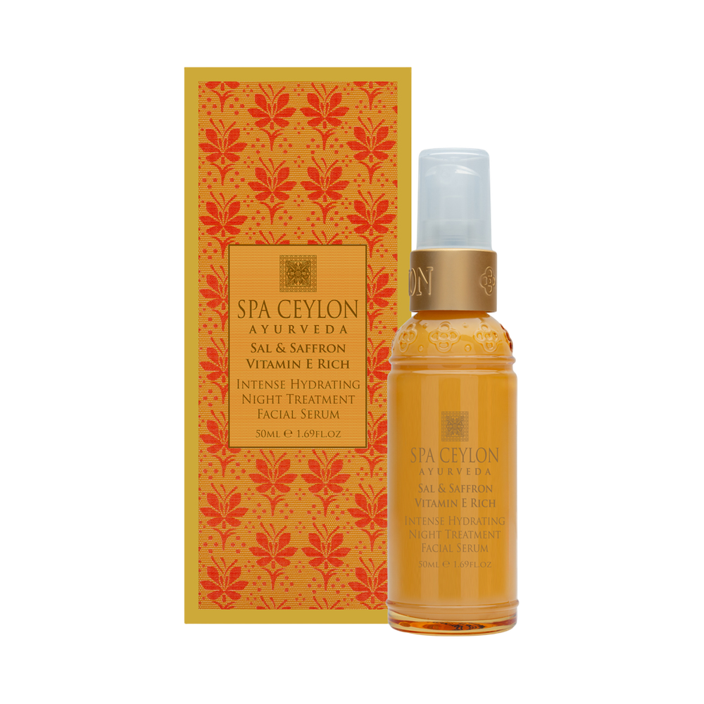 Интенсивная увлажняющая ночная сыворотка для лица "ШОРЕЯ И ШАФРАН" (50мл)