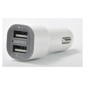 Автомобильное зарядное устройство USB Remax RCC-201 (2 порта) Белый