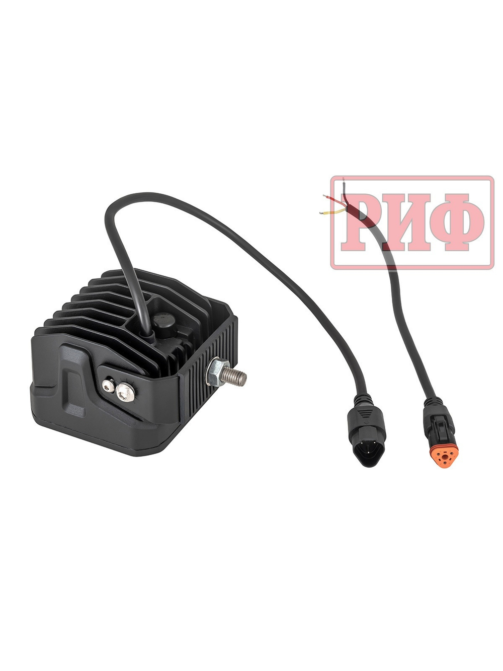 Светодиодная фара водительского света РИФ 107x102x86 мм 60W LED