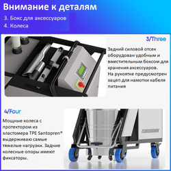 Промышленный пылесос Kardv SK-750F, 100л, 4.3кВт