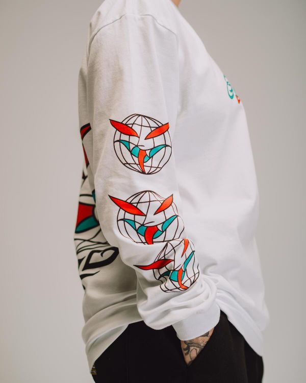 Лонгслив Sick World белый - фото 12