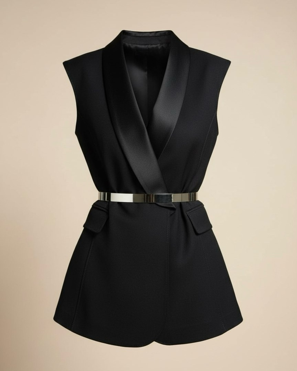 Жилет "Жена Бонда" в черном