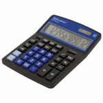 Калькулятор настольный BRAUBERG EXTRA-12-BKBU (206x155 мм) 12 разрядов двойное питание черно-синий