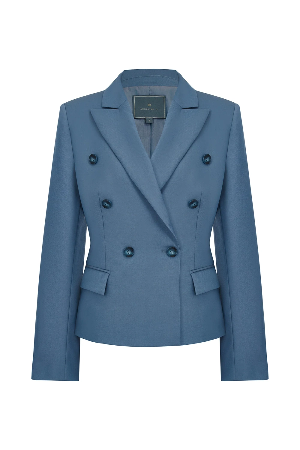 Блейзер двубортный укороченный