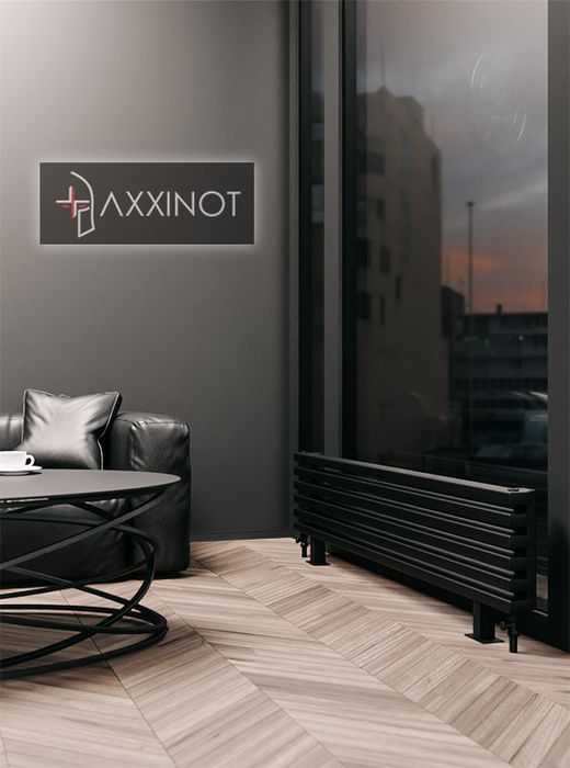 Axxinot Cardea ZN 600 - напольный трубчатый радиатор шириной 600 мм