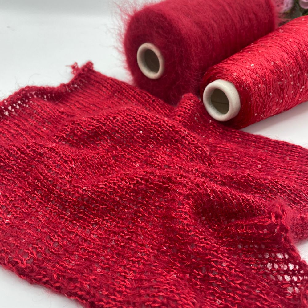 Набор № 77 Альпака + Пайетки