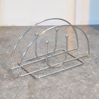 Салфетница 13*6*7см металлическая, S-01