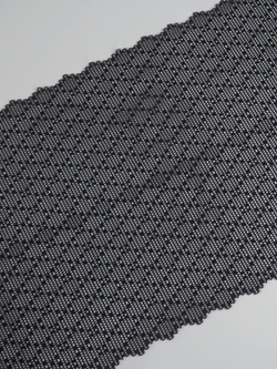 Эластичное кружево темно-синее ширина 22 см