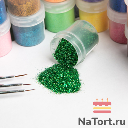 Блестки декоративные «Зеленый» 10 гр