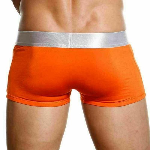 Мужские трусы боксеры Calvin Klein Boxer Steel Orange Grey