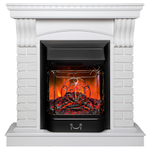 Каминокомплект Real Flame Jazz WT с очагом Majestic Lux Black (без пульта)