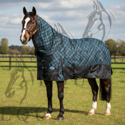 Дождевая попона 600DEN (капор отстегивается) с утеплением 100 gr LeatherArt