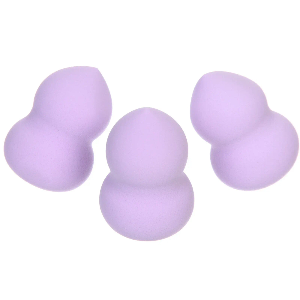 Спонжи для макияжа 3шт «FRIDA», цвет фиолетовый