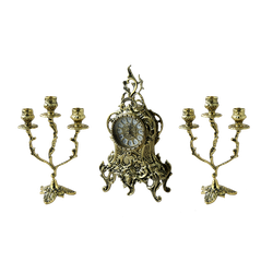 Bello De Bronze Часы Ласу каминные, золото