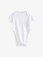 Боди с коротким рукавом для малышей с дисплазией тазобедренного сустава Next N44-795, 3 шт., Белый, Серый