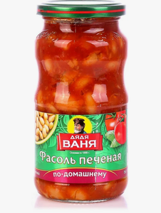 ФАСОЛЬ ДЯДЯ ВАНЯ ПЕЧЕНАЯ 460ГР