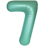 Шар фольгированный Цифра 7 101 см (Бирюзовый)