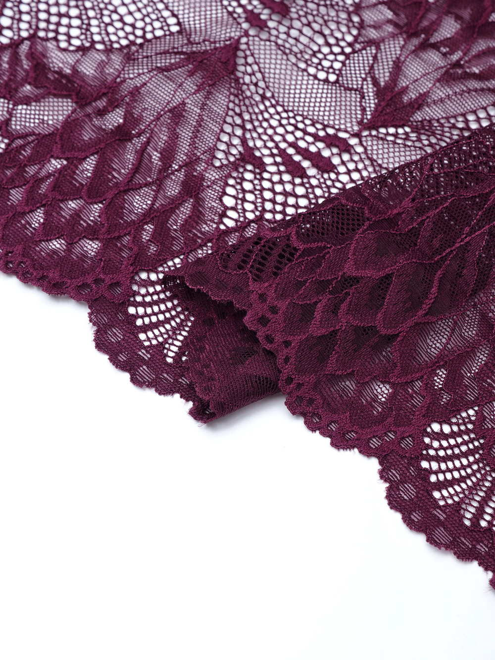 Эластичное кружево для белья цвет слива ширина 22 см