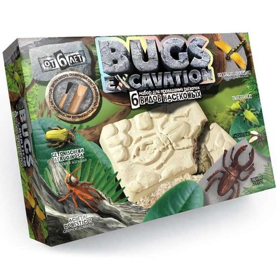 Набор для проведения раскопок серия «BUGS EXCAVATION»  жуки, Набор 2
