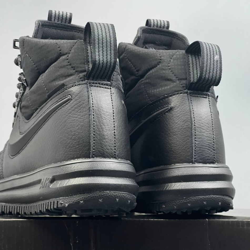 Кроссовки Nike AF1 на меху #358 (черн.)