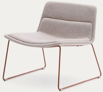 Zahara Стул со стальными ножками полиэстер бежевый La Forma Испания 