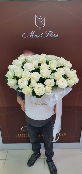 Букет Роза в коробке ШК-597