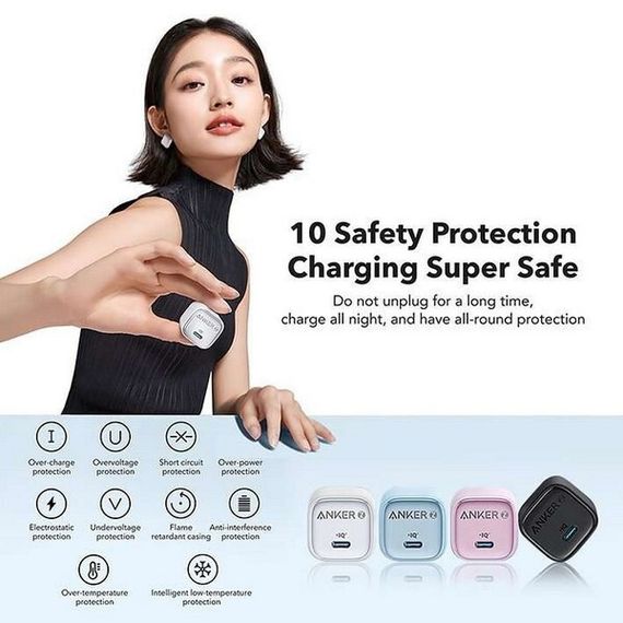 Сетевое зарядное устройство Anker Zolo Wall Charger 30W (A2698L21) White