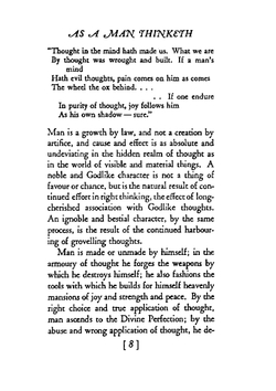 As a man thinketh | James Allen