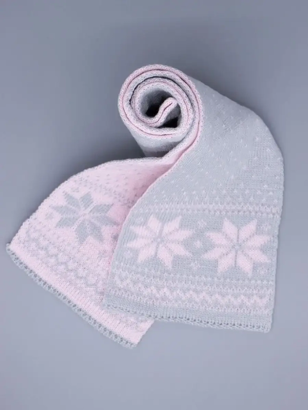 Шарф вязаный зимний для детей