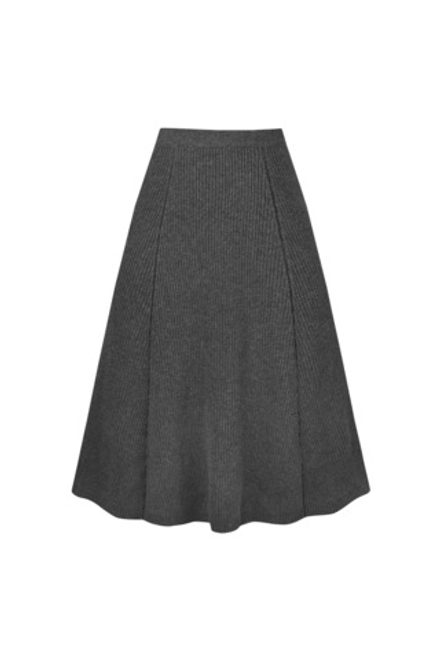 Серая шерстяная юбка