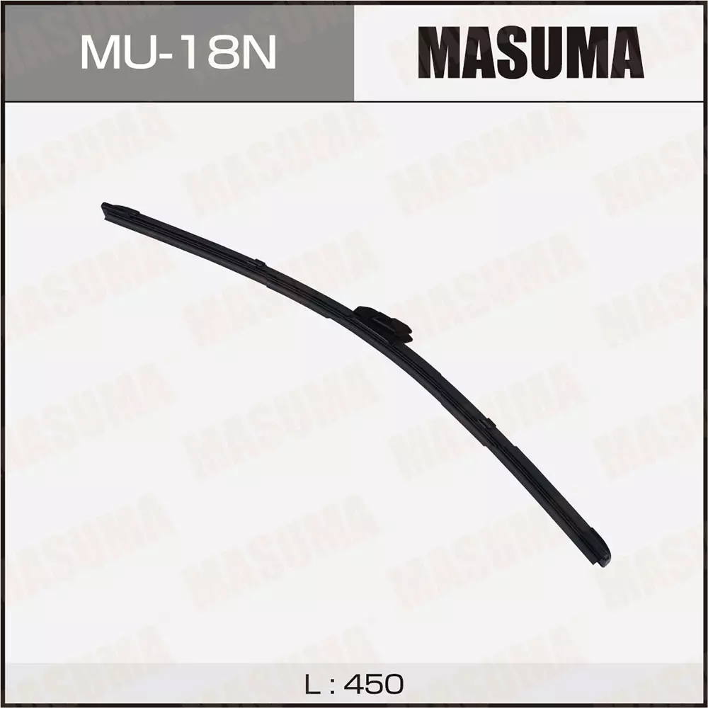 Щётка стеклоочистителя Masuma, 450 мм (18"), бескаркасная, крепление VATL 5.1