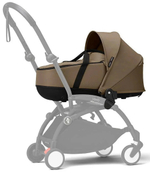 Коляска для новорожденных Stokke YOYO3 Newborn Shell 0+ рама чёрная Black Toffee