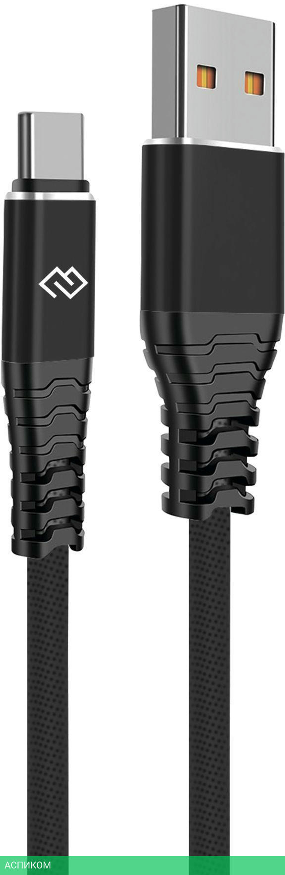 Кабель Digma USB (m) - USB Type-C (m) 1 м черный (DG-USBA-С-1M-27W)