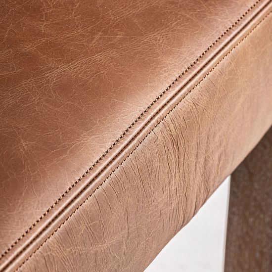 Стул TOLLA с подлокотниками натуральная кожа Испания 