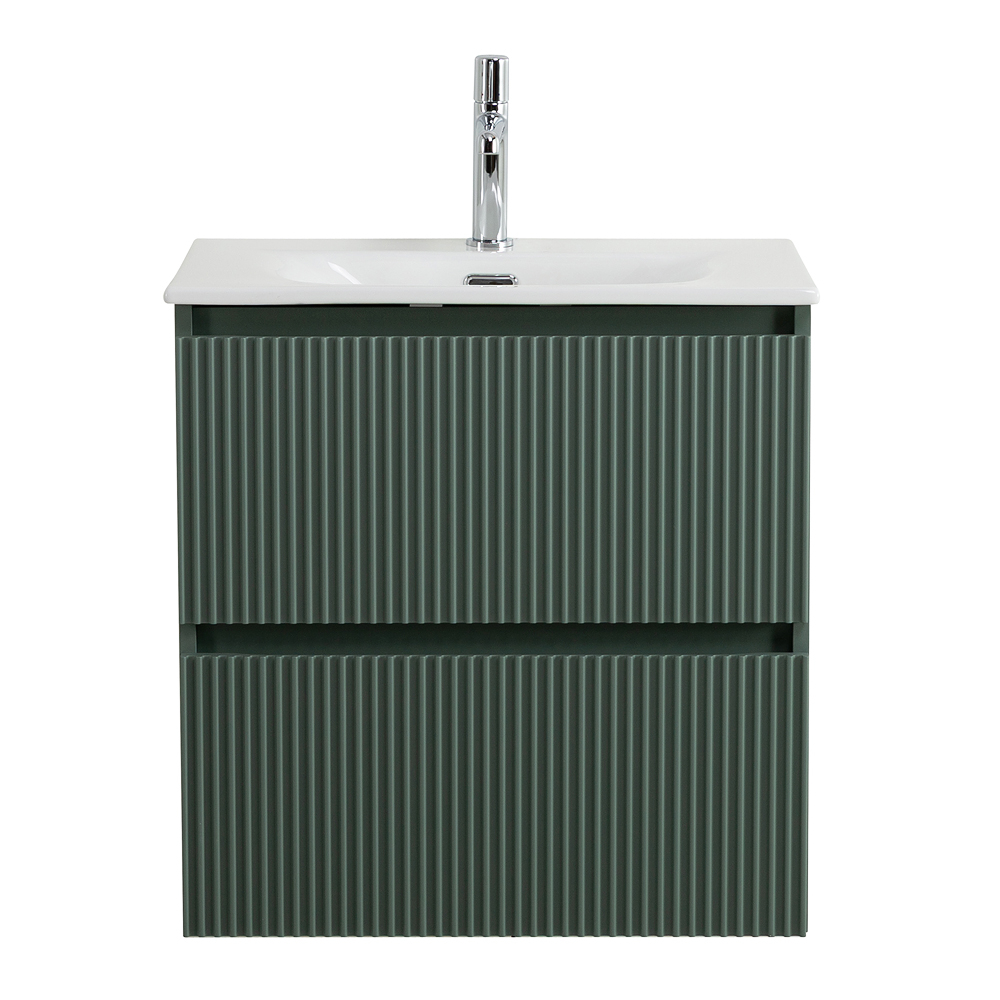 Тумба с раковиной подвесная BelBagno UNO-600-2C-SO-VO Еловый матовый, раковина белая BB-8099-60