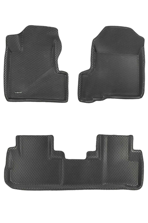 Коврики салона для HONDA CR-V (2006-2012) Euromat 3D EVA черные Арт EM3DEVA-002606