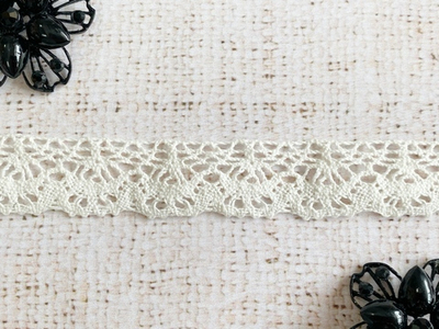 Кружево хлопковое/Тесьма вязаная, 25.01.044, ш. 2,5 см.