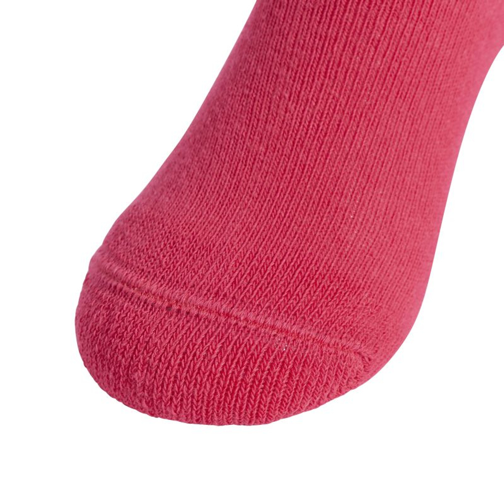 Теннисные носки Adidas Kids Linear Crew 3P - white/clear pink/power pink