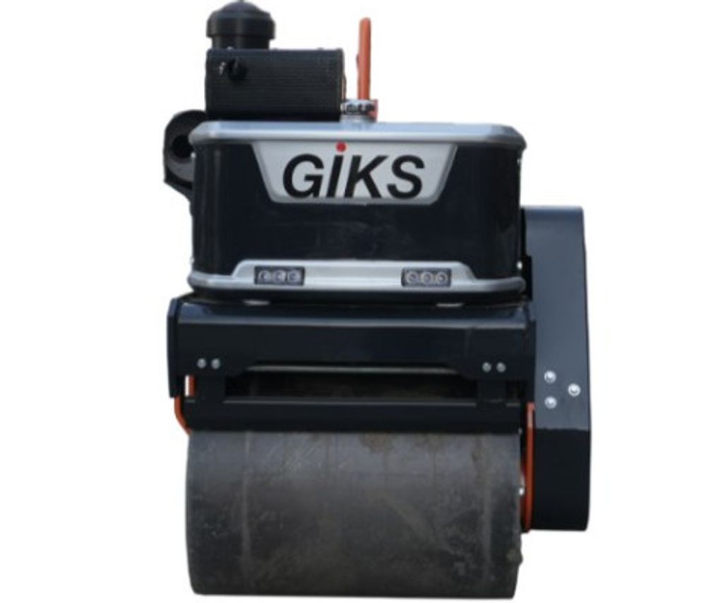 Ручной виброкаток GIKS GVR-500D двухвальцовый, дизельный - [550 кг / Changfa 178]