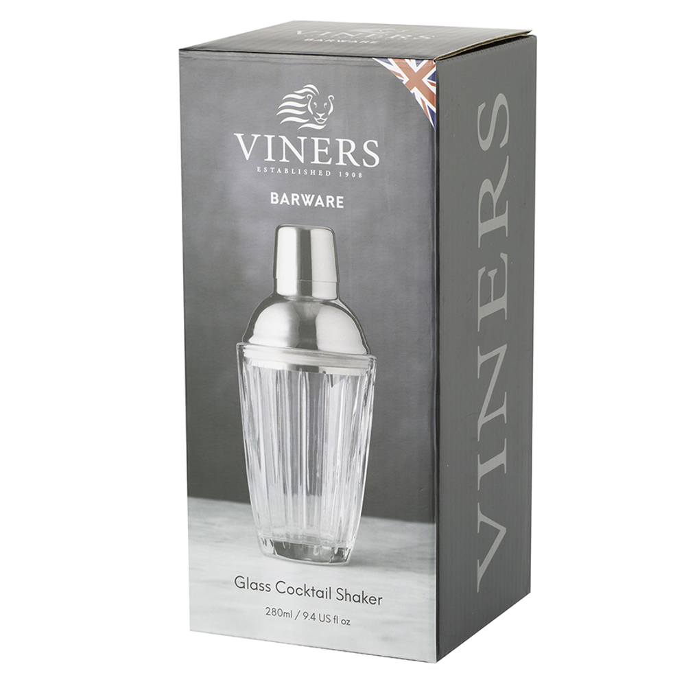 Шейкер для коктейлей barware стеклянный 280 мл
