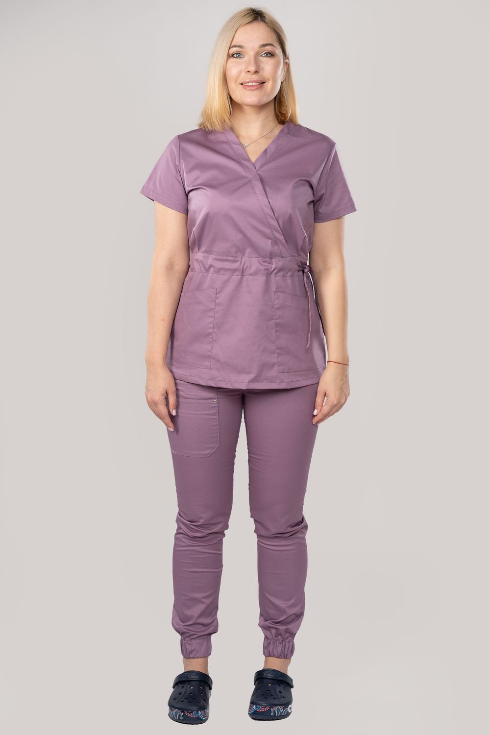 Костюм медицинский женский 386 ПЫЛЬНАЯ РОЗА