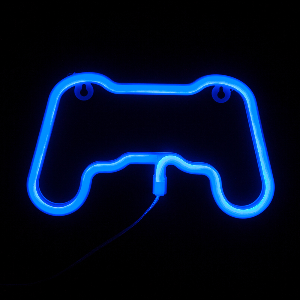 Световая фигура "Игровой джойстик" синий 14х24 см