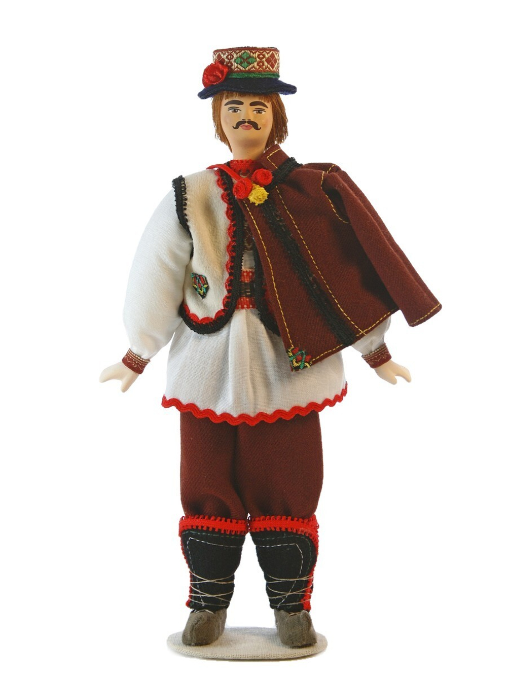 Кукла коллекционная в национальном украинском костюме. Гуцул. Карпаты