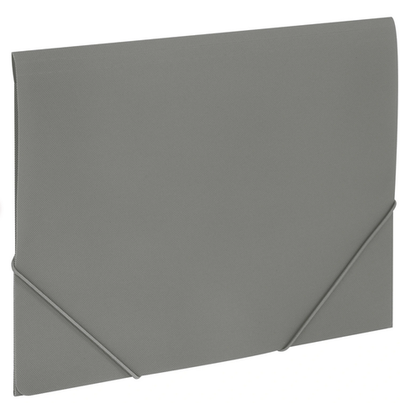 Папка на резинках А4 0,5мм. "Pixel" серая, до 300л. (BRAUBERG)