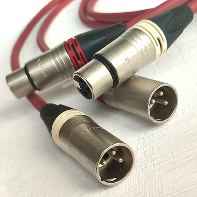 DAXX R69-Neutrik балансный 2XLR-2XLR кабель (папа-мама) из посеребренной бескислородной меди. D=6mm (пара)