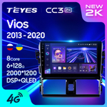 Teyes CC3 2K 9"для Toyota Vios 2013-2020