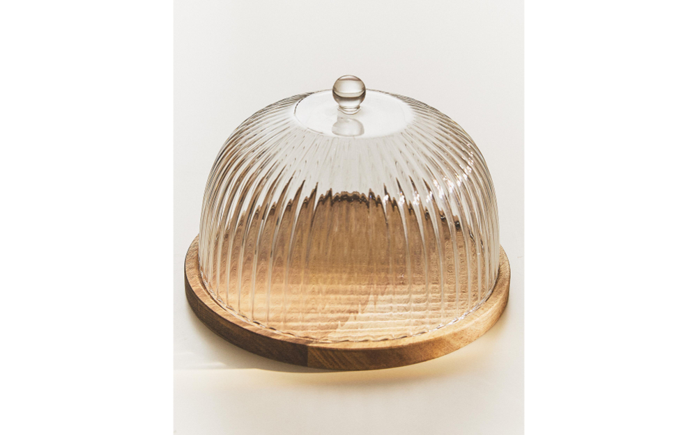 Zara Home тарелка из боросиликатного стекла, цвет прозрачный, 22 см