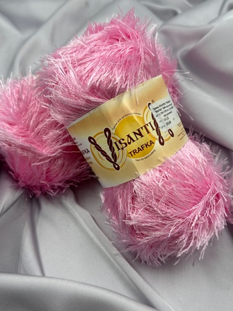 Пряжа VISANTIA "ТРАВКА" / "TRAFKA" 100% полиэстер 5 шт. х 100 г 150 м ± 3 м №0016 розовый