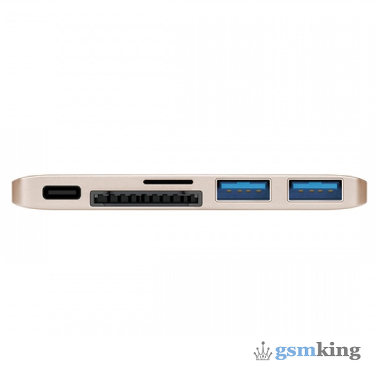 Deppa USB-C 5-in-1 for MacBook Gold (Золотой)